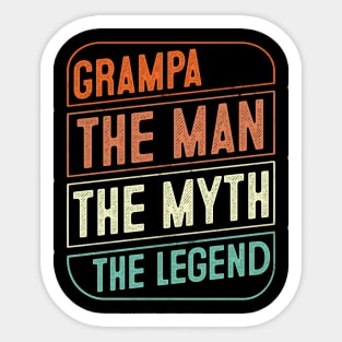 Grampa The Man The Myth The Legend Grandpa Gift Sticker